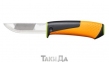 Нож для тяжелых работ Fiskars с точилом 