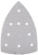 Шліфпапір дельтаподібний (фарба) Metabo Pro 9 отв (100х150 мм, Р240) 10 шт